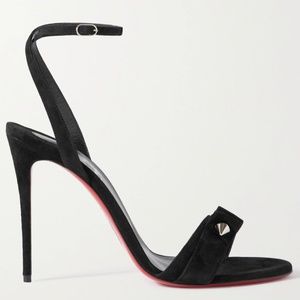 Christian Loubutin Umberta 100 spiked suede sandals